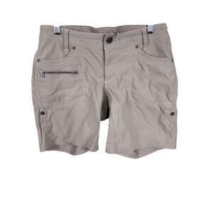 Kuhl Kliffside Air Roll Women Size 6‎ Gray Pockets Outdoor Camping Hiking Shorts